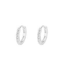 Load image into Gallery viewer, 1 pair of S925 sterling silver zircon earrings and ear rings