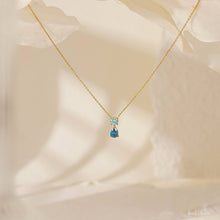 Load image into Gallery viewer, Stainless steel 18K gold 12 birth stone zircon necklace