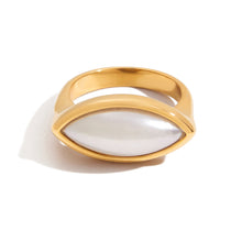 Load image into Gallery viewer, Stainless steel pearl ring