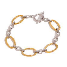 Load image into Gallery viewer, Stainless steel gold and silver color-matched bracelet