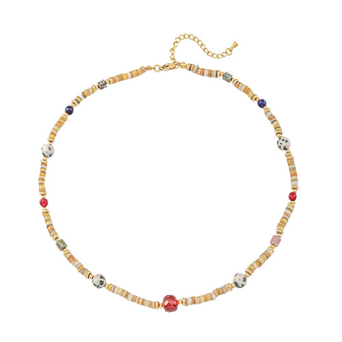 Red Dongling Natural stone beaded necklace