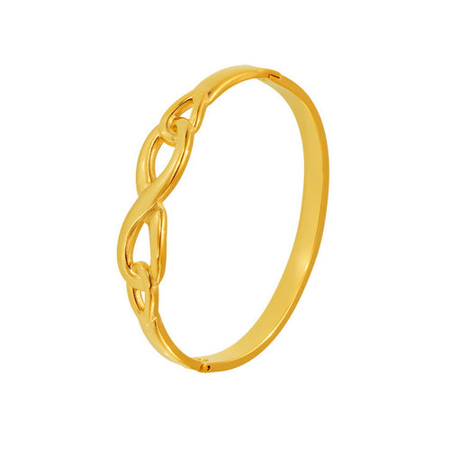 18K gold stainless steel 8-shaped cross clasp bracelet