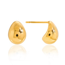 Load image into Gallery viewer, 18K gold stainless steel teardrop earrings