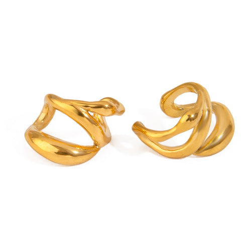 Stainless steel line perforated multi-layer ear clips