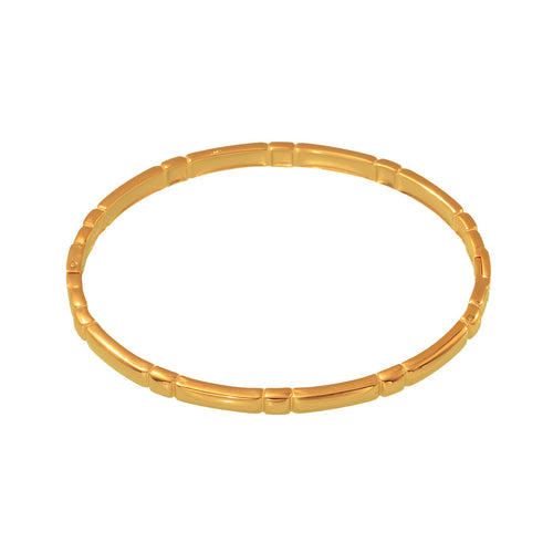 18K gold stainless steel ring clasp bracelet