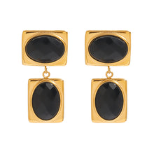 Load image into Gallery viewer, Golden stainless steel vintage earrings