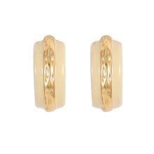 Load image into Gallery viewer, Double-color enamel drop glaze C-shaped ear rings