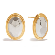 Load image into Gallery viewer, Stainless steel gold and silver color-matched stud earrings