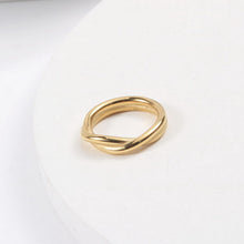 Load image into Gallery viewer, Stainless steel double-layer cross-wound ring