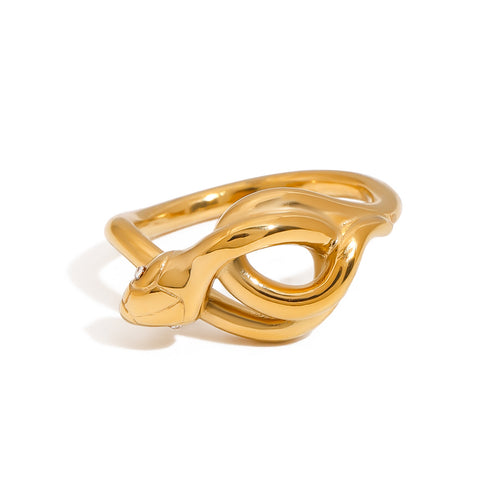 Stainless steel serpentine ring