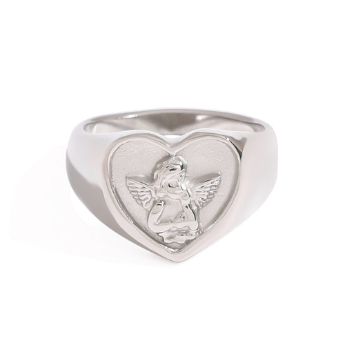 Angel Stainless steel ring