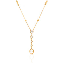 Load image into Gallery viewer, Stainless steel 18k gold rhinestone necklace collarbone chain