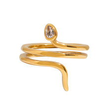 Load image into Gallery viewer, Stainless steel serpentine ring