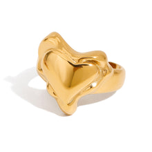 Load image into Gallery viewer, Stainless steel heart-shaped ring