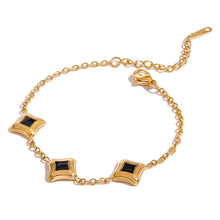 Load image into Gallery viewer, Stainless steel oil-dripping square chain bracelet
