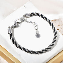 Load image into Gallery viewer, Twisted double-color stainless steel bracelet