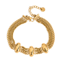 Load image into Gallery viewer, 18K gold stainless steel bracelet