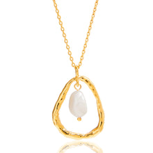 Load image into Gallery viewer, Stainless steel freshwater pearl necklace collarbone chain