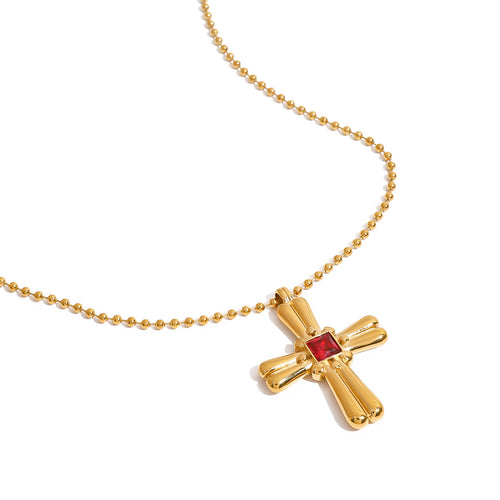 Stainless steel cross necklace