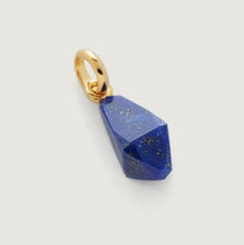 Load image into Gallery viewer, 18K gold stainless steel natural stone lapis lazuli pendant necklace
