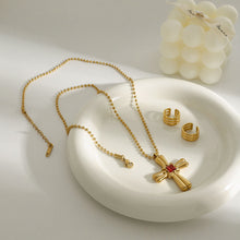 Load image into Gallery viewer, Stainless steel cross necklace