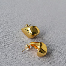 Load image into Gallery viewer, Brass gold-plated 925 silver needle irregular teardrop earrings