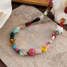 Load image into Gallery viewer, Rainbow glass handcrafted beaded necklace