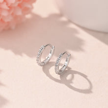 Load image into Gallery viewer, 1 pair of S925 sterling silver zircon earrings and ear rings