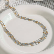 Load image into Gallery viewer, Stainless steel multicolored multi-layer necklace