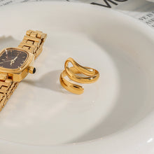 Load image into Gallery viewer, Golden stainless steel ring