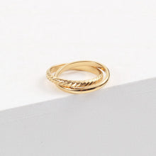 Load image into Gallery viewer, One stainless steel double-ring wound ring