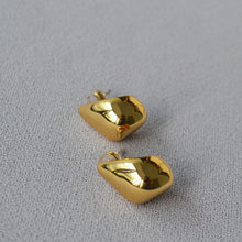 Load image into Gallery viewer, Brass gold-plated 925 silver needle irregular teardrop earrings