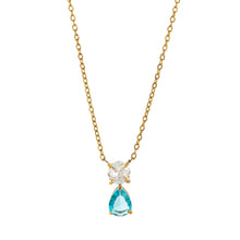 Load image into Gallery viewer, Stainless steel 18K gold 12 birth stone zircon necklace