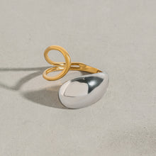 Load image into Gallery viewer, Stainless steel teardrop-shaped ring