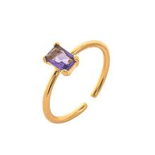Load image into Gallery viewer, A December birthstone colored zircon copper ring