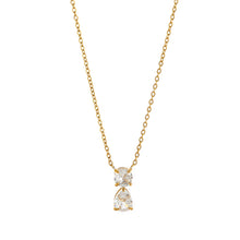 Load image into Gallery viewer, Stainless steel 18K gold 12 birth stone zircon necklace