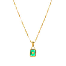 Load image into Gallery viewer, New Polaris Birthstone 12 Birthday crystal Pendant stainless steel necklace