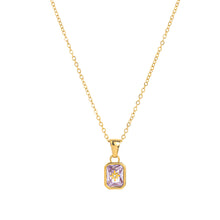 Load image into Gallery viewer, New Polaris Birthstone 12 Birthday crystal Pendant stainless steel necklace