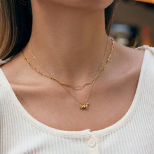 Load image into Gallery viewer, A cute golden stainless steel dog pendant necklace