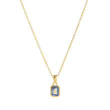 Load image into Gallery viewer, New Polaris Birthstone 12 Birthday crystal Pendant stainless steel necklace