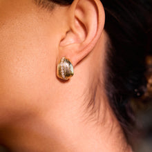 Load image into Gallery viewer, Stainless steel zircon stud earrings