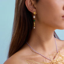 Load image into Gallery viewer, Stainless steel freshwater pearl beaded earrings