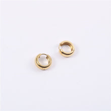 Load image into Gallery viewer, Golden stainless steel earring earrings