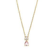 Load image into Gallery viewer, Stainless steel 18K gold 12 birth stone zircon necklace
