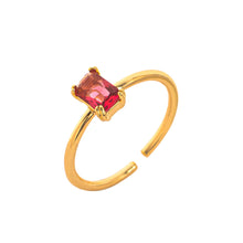 Load image into Gallery viewer, A December birthstone colored zircon copper ring