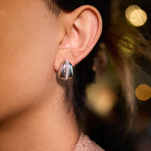 Load image into Gallery viewer, Stainless steel zircon stud earrings