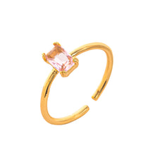 Load image into Gallery viewer, A December birthstone colored zircon copper ring