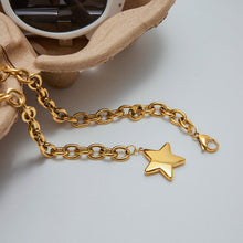 Load image into Gallery viewer, Five-pointed star stainless steel pendant necklace