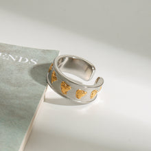 Load image into Gallery viewer, Stainless steel heart ring