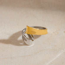 Load image into Gallery viewer, Stainless steel gold and silver color-matching ring